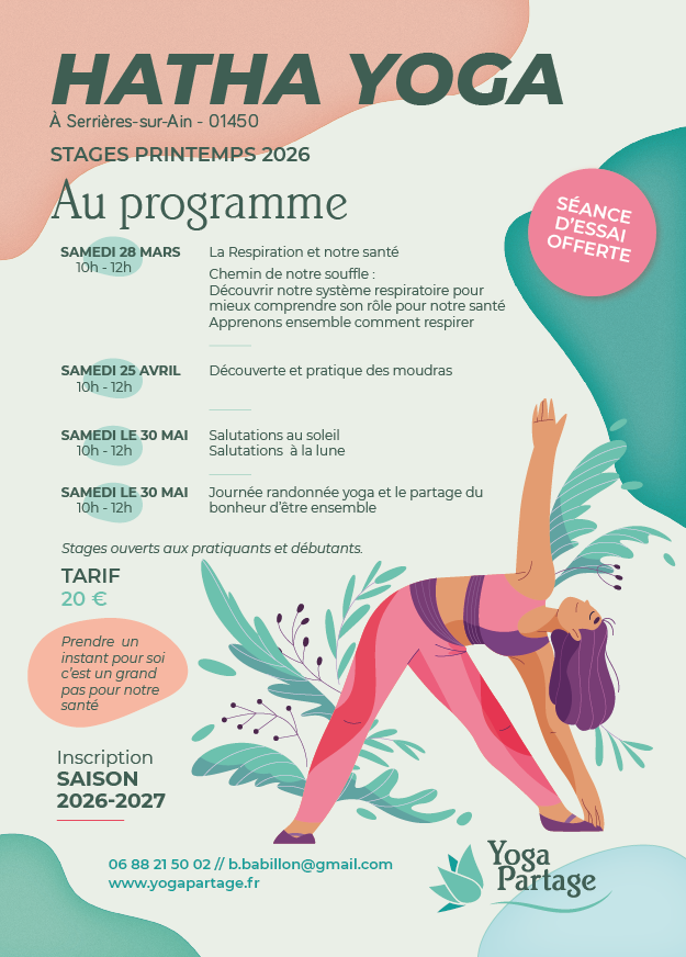 Affiche stages printemps 2026